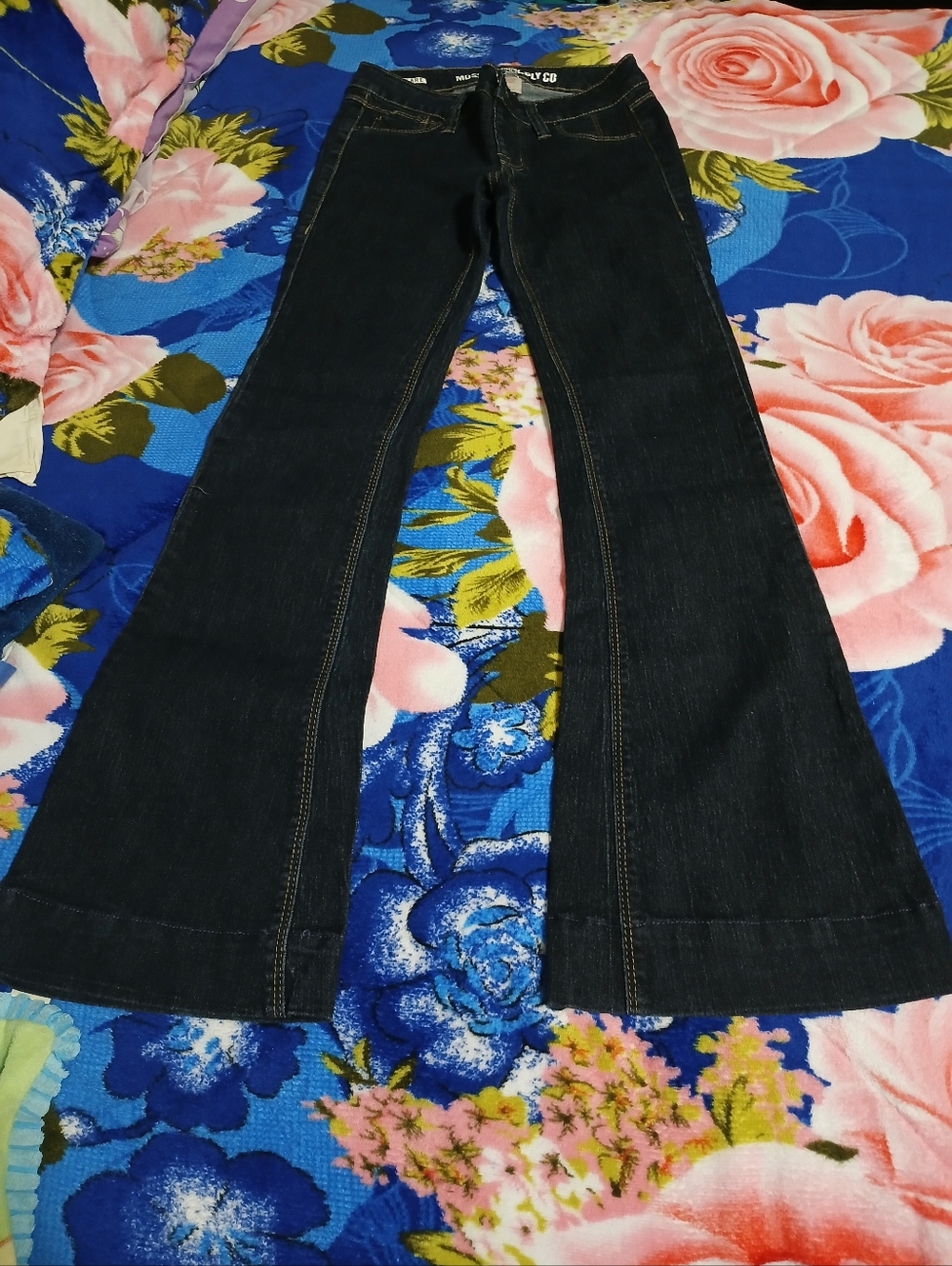 Dark Blue Women's Flared Jeans